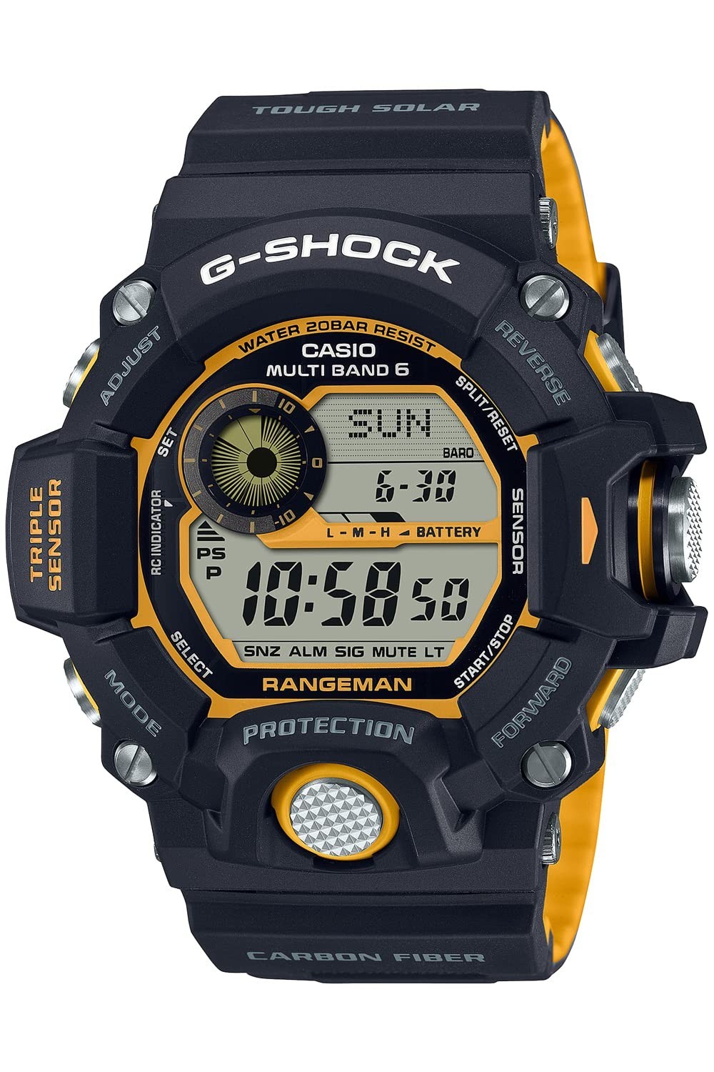 Casio Men's Watch GW-9400YJ-1JF G-Shock Quartz Black Digital Dial