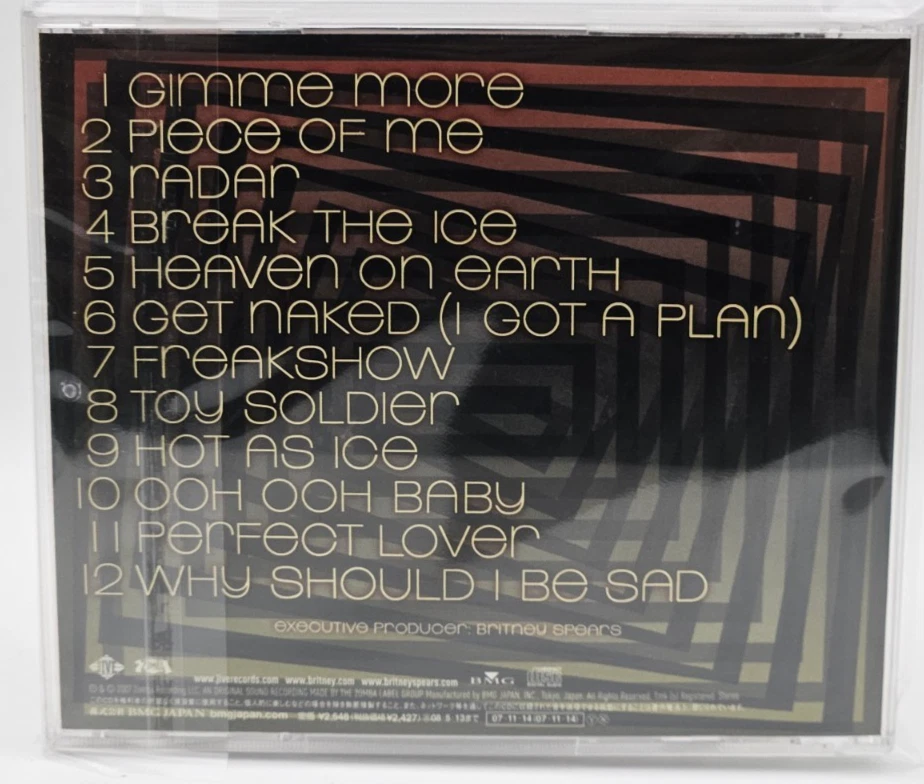BRITNEY SPEARS Blackout Japan CD BVCP 21572 w/4bonustracks 16tracks Rare 2007 Foto 4 de 4