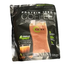 Protein Iced Coffee, Triple Shot, Espresso & Cream, 15.8 oz (448 g)
