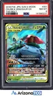 Pokemon 2018 Celebi & Venusaur GX 001/095 Tag Team RR Tag Bolt Japanese PSA 8