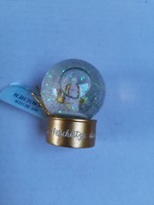 Snow Globe Golden Angel Glass Ball 2.5" Made in Germany