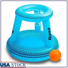 Inflatable Dunk & Splash Basketball Game Set Kids Fun Family Pool Activities New