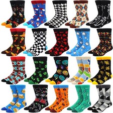 Mens Womens Colourful Designer Socks Cotton Crew Casual Fashion Comfort Gift UK