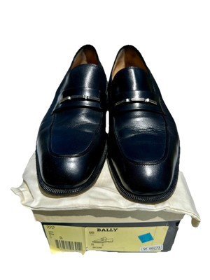 Men s Bally Roper Leather Loafer Black Size 9.5 D With The Original box