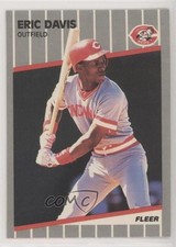 1989 Fleer Eric Davis #158 00ah
