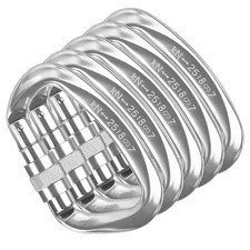 Set of five 25KN D Shape Aluminum Sturme Large Carabiner For Climbing Caving