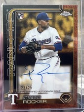 2025 Topps GILDED - Rookie Autographs Kumar Rocker Black & Orange 23/25