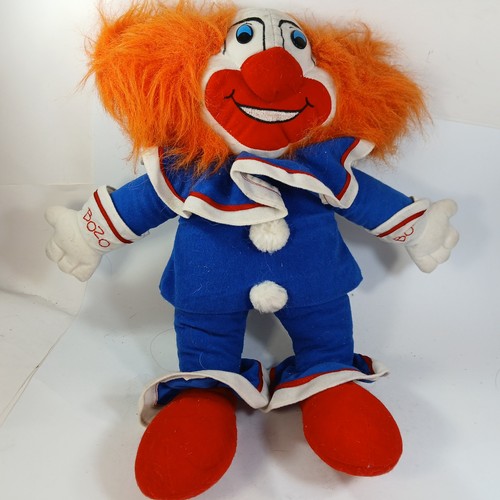 Vintage 1989 Bozo The Clown Stuffed Plush Doll  Toy 15"