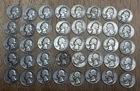 Lot of 40 1953 Washington 90% Silver Quarters Circulated - Full Roll