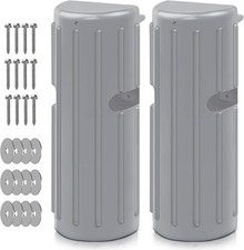 Heavy Duty Boat Dock Bumper Fender Set for Edge  Side 16" x 6" x 4" Gray