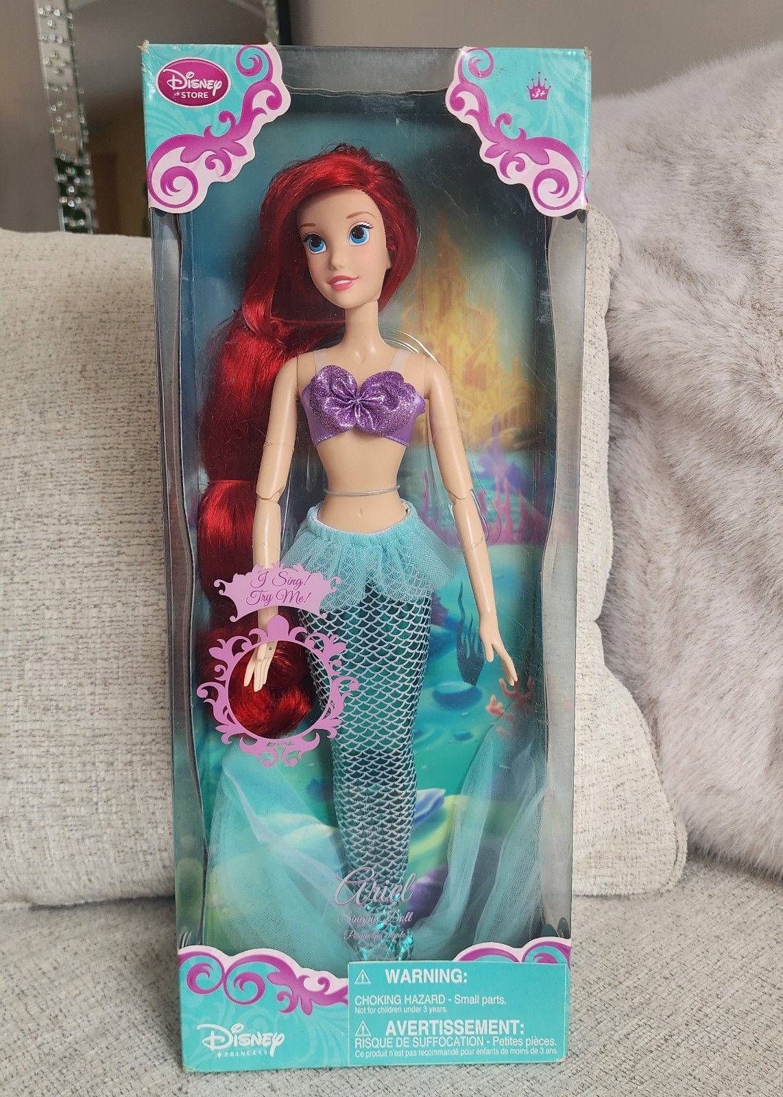 Disney Store  Exclusive  Little Mermaid Ariel  17" Singing D