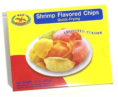 Shrimp Chips - Asian Colored Snacks (to cook) - 8 Ounce (Pack of 1) 