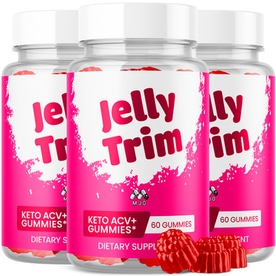 (3 Pack) Jelly Trim ACV Keto Gummys Advance Vitamin Max Supplement 180 Gummies