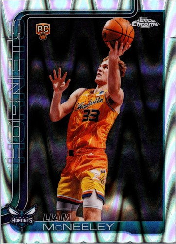 2025-26 Topps Chrome Update Basketball LIAM MCNEELEY #179 Raywave