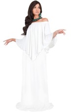 KOH KOH Womens 2025 Loose Fit Strapless Off Shoulder Flattering Cocktail Maxi...