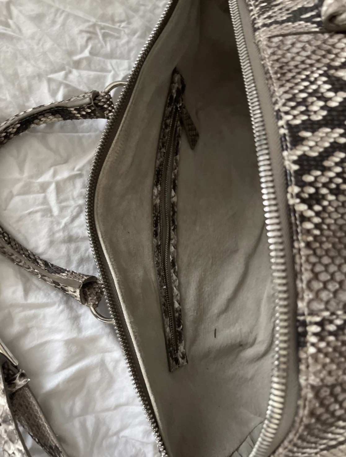 Hand Made Python Duffle Bag - image 8