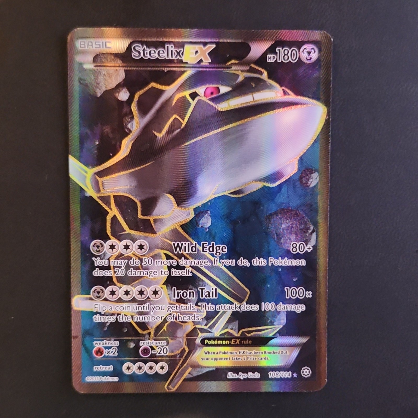 Steelix EX (Full Art) 108/114 XY - Steam Siege Ultra Rare Holo