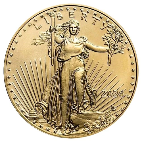 2026 1/10th oz $5 Gold American Eagle Coin BU