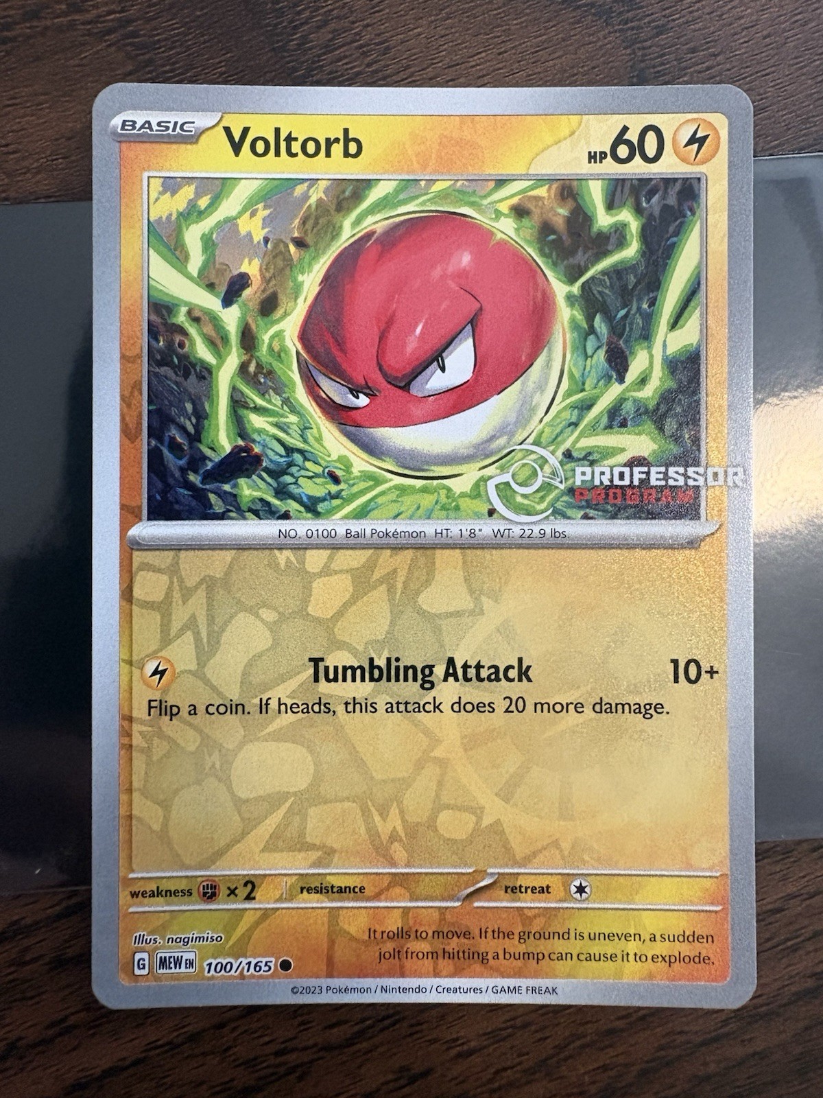 Professor Program Voltorb | 100/165 MEW 151 | Pokémon TCG Reverse Holo