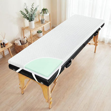 Memory Foam Lash Bed Topper for Massage Tables - Non-Slip  Removable Cover