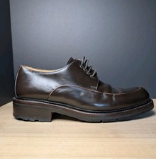 To Boot New York Adam Derrick Mens 10 Brown Leather Made In Italy Derby Shoe Lug