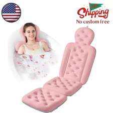 Luxury Bath Cushion, Full Body Bathtub Pillow with 160 Suction Cups, Bath Mat