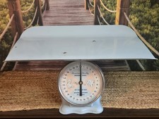 American Family nursery baby scale vintage blue
