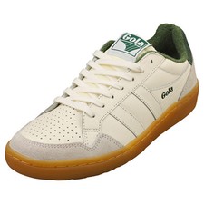 Gola Eagle 86 Womens Casual Sneakers in Off White Green - 10 US