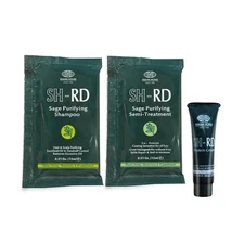 SH-RD Scalp Purifying Travel Kit, Sage Shampoo, Conditioner & Protein Cream