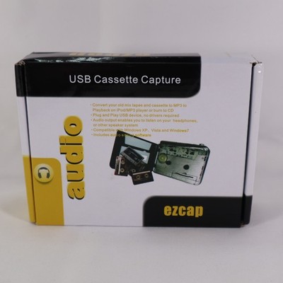 ezcap 218C USB Cassette Capture Converter MP3 Player Recorder Auto Reverse Hi-Fi