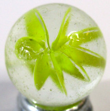 Vintage Vitro Agate 8 Finger Caged Cat s Eye Marble .65 MINT 725.020