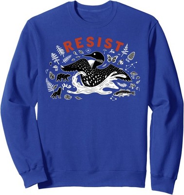 Minnesota Loon Resistance Funny Rebel Loon Ice Unisex Crewneck Sweatshirt