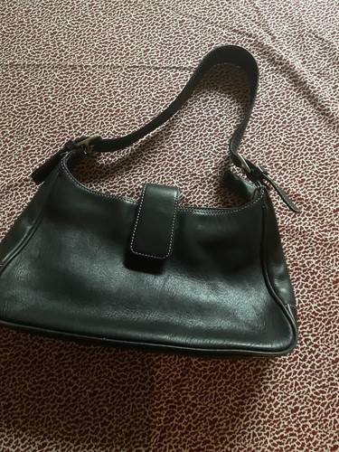 Vintage COACH #7789 Black Smooth Leather Hampton Legacy Hobo Purse - Picture 18 of 23