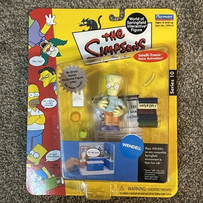 VINTAGE 2002 The Simpsons WENDELL WOS Interactive Action Figure Brand New