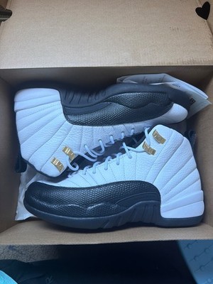 Grade school Size 7 Air Jordan 12 Retro Taxi Flip