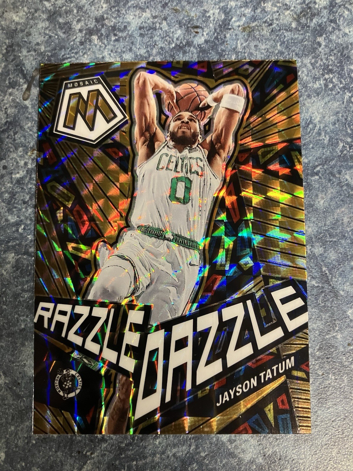 2022-23 Mosaic Jayson Tatum Razzle Dazzle Case Hit Celtics