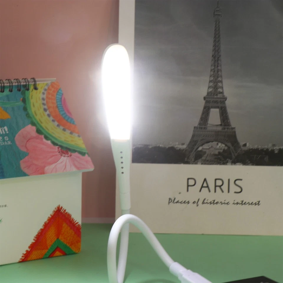  Portable Night Light Small Bedside Lamp for Laptop USB Flexible Stick - Image 4 of 4