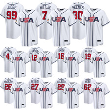 NWT Men's/Youth USA Baseball White 2026 World Baseball Player Stitched Jersey