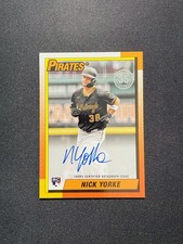 2025 Topps Series Two 1990 Auto Nick Yorke RC Rookie #90B2-NY Pirates KE21