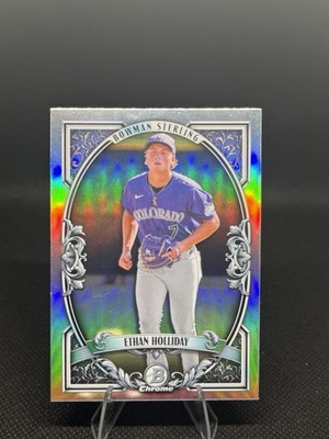 2026 Bowman Baseball - Sterling Refractor - Ethan Holliday #BST-11 - Rockies  