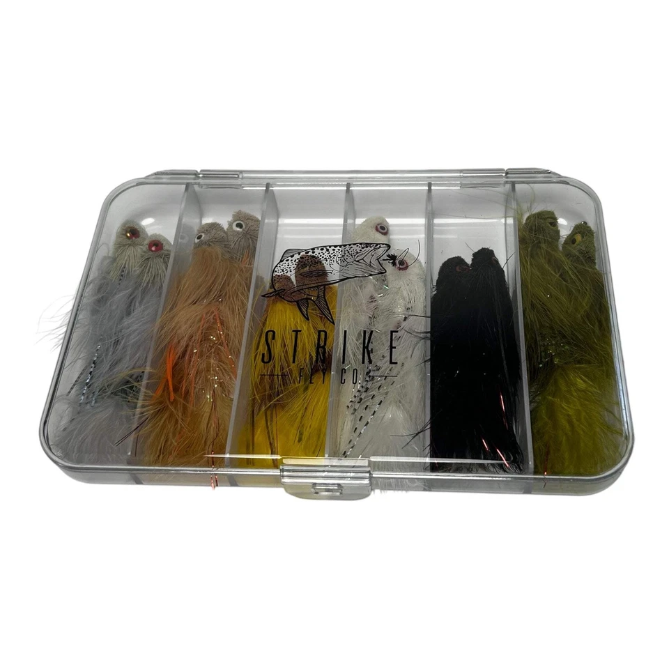 12 Piece Sex Dungeon Articulated Streamer Assortment With Fly Box- Strike Fly Co - Image 2 of 4