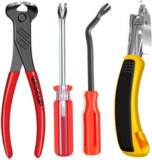 4Pcs Upholstery Staple Remover Tools Set Including End Cutting Pliers Staple Pul
