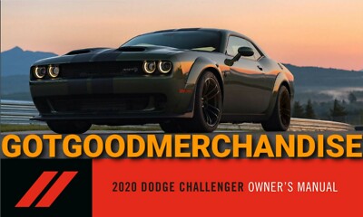 2020 DODGE CHALLENGER OWNERS MANUAL SRT HELL SCAT CAT RT GT AWD