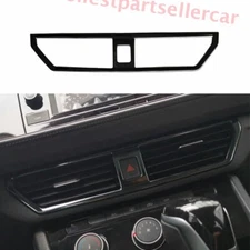 For VW Jetta Mk7 2019-2024 Black Titanium Center Console AC Air Outlet Vent Trim