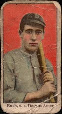 1909 E90-1 American Caramel Donie Bush creased