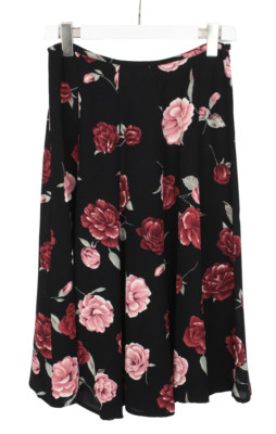 GERMANO ZAMA Rock Damen Medium Blumenmuster Reißverschluss Knielang