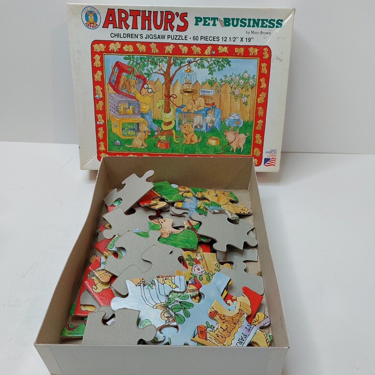 Arthur Aardvark ARTHUR'S PET BUSINESS JIGSAW PUZZLE 60 Pieces With