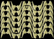 Scrap Diecut German Dresden Gold Foil Paper Med. Angel wings Victorian Crafts