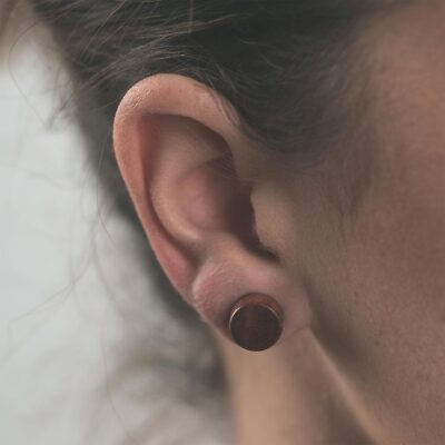 BIG GAUGES Paire d'écarteurs d'oreille écarteurs en silicone bleu foncé