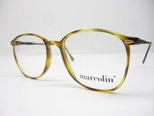 New Vintage Eyeglass Marchon Georgetown Unisex Preppy Italy Honey Blonde NOS